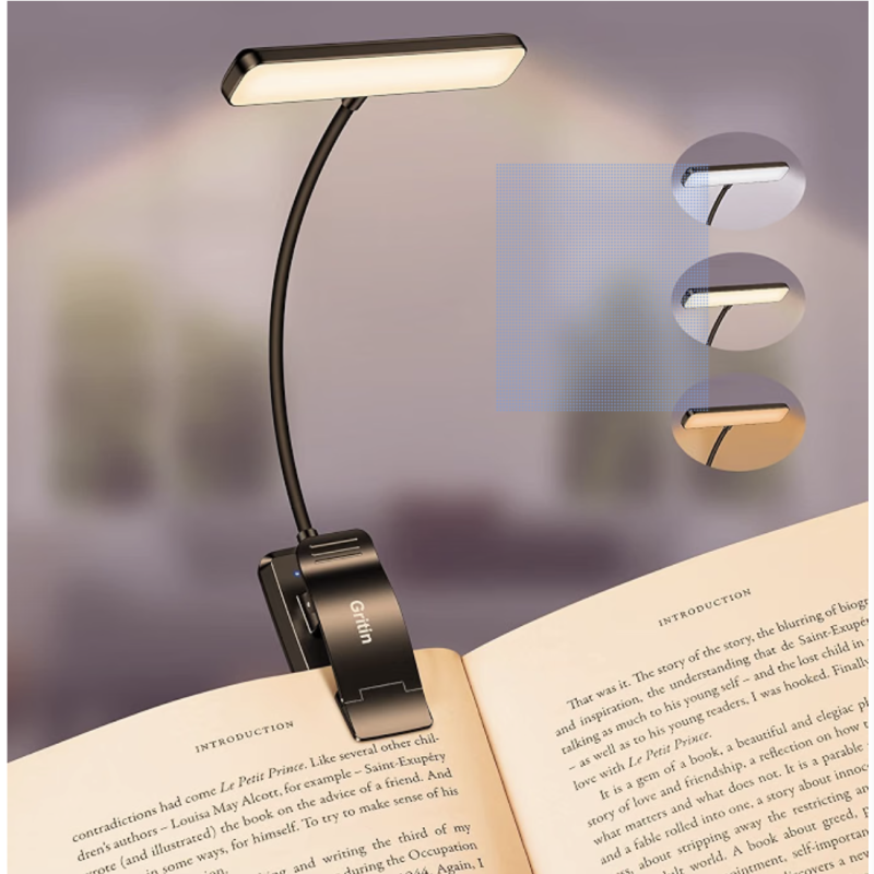 Desk throw, notebook, tabs and a good reading light